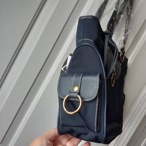 NWT MAXX NY Nylon Leather Trim 3 compartment Dust Cover - Picture 5 of 13